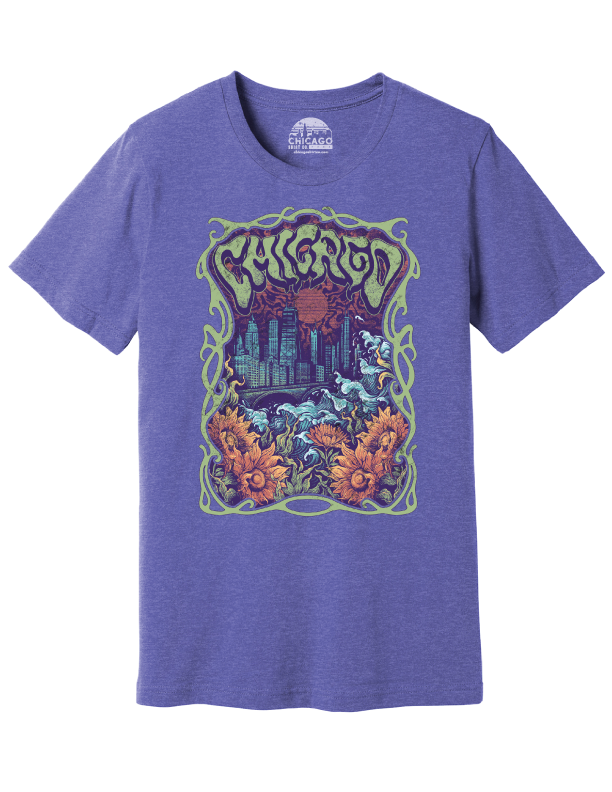 November '25 - Chicago Psychedelic Skyline T-Shirt
