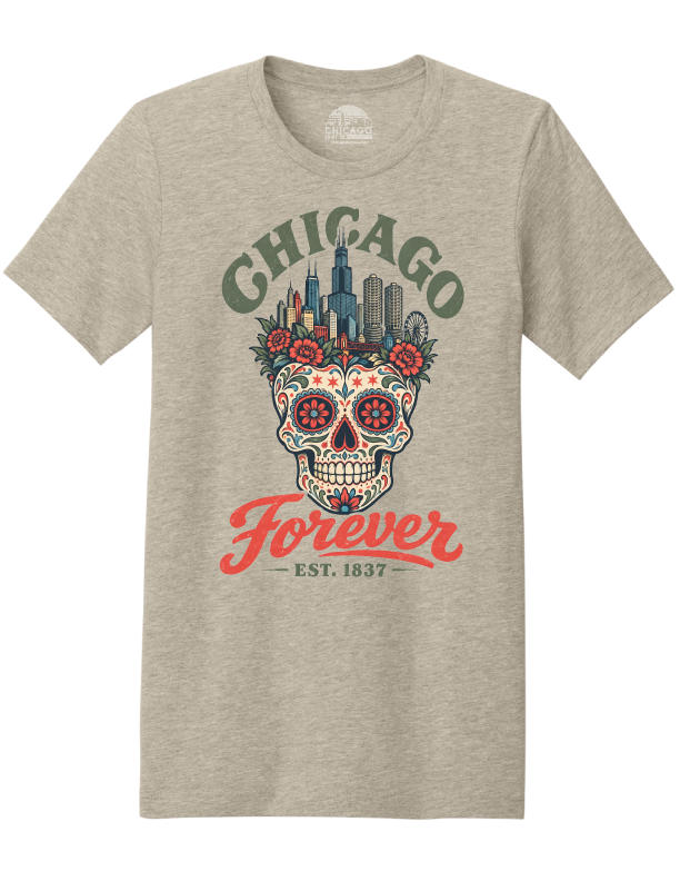 Chicago Sugar Skull T-Shirt