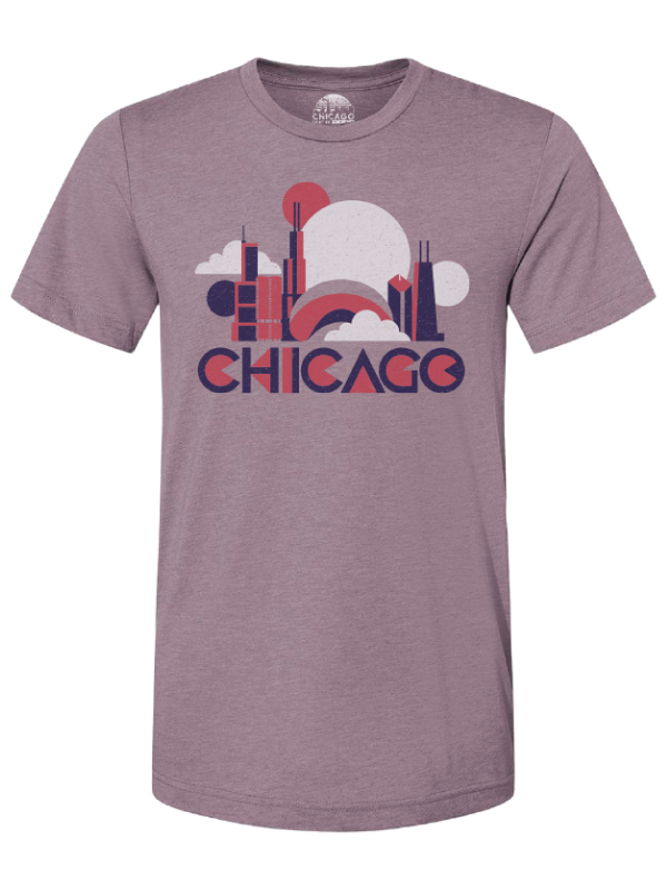 April '22 - Chicago Skyline Abstract T-Shirt