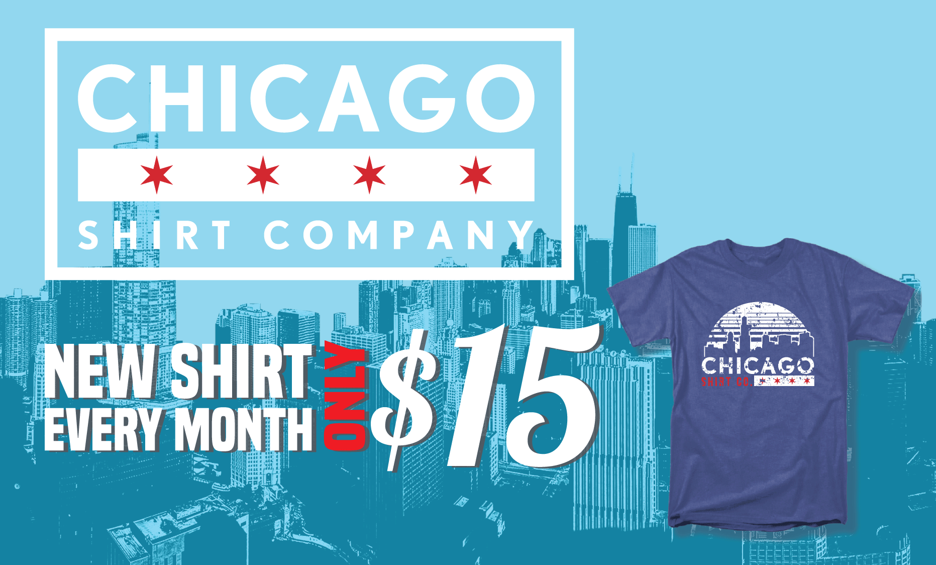 korruption Skylight Enlighten Chicago T-Shirt of the Month Club | Chicago Shirt Co.