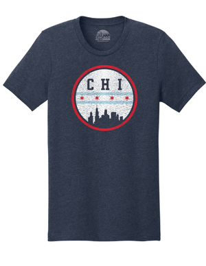 July 26' CHI Skyline Badge T-Shirt