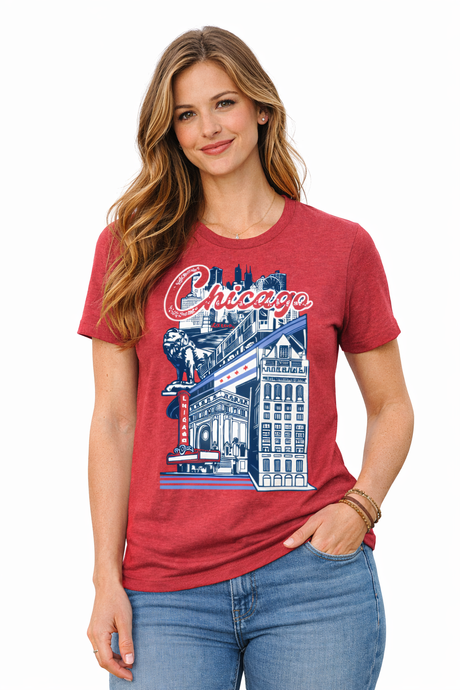 July '25 - Chicago City Collage T-Shirt