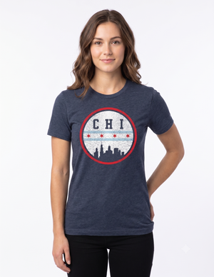 July 26' CHI Skyline Badge T-Shirt
