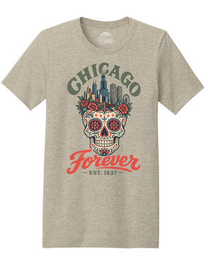 Chicago Sugar Skull T-Shirt
