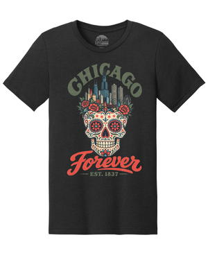 Chicago Sugar Skull T-Shirt