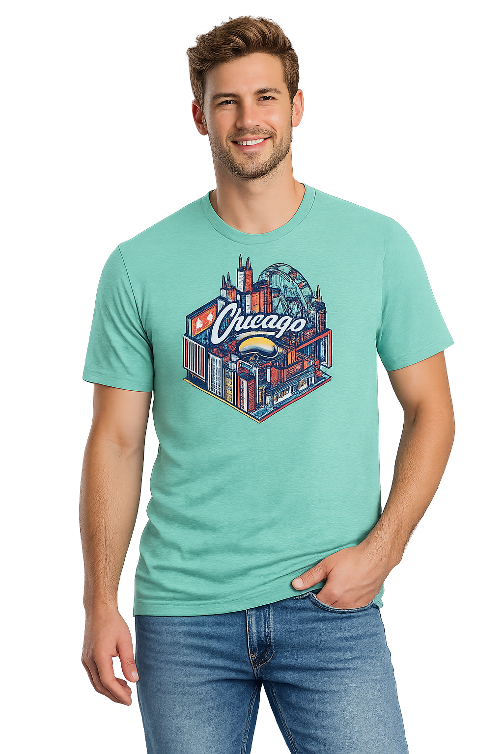 April '26 - Chicago Skyline Block T-Shirt