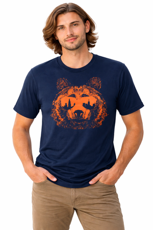 Chicago Bear Ditka Shades T-Shirt - Navy