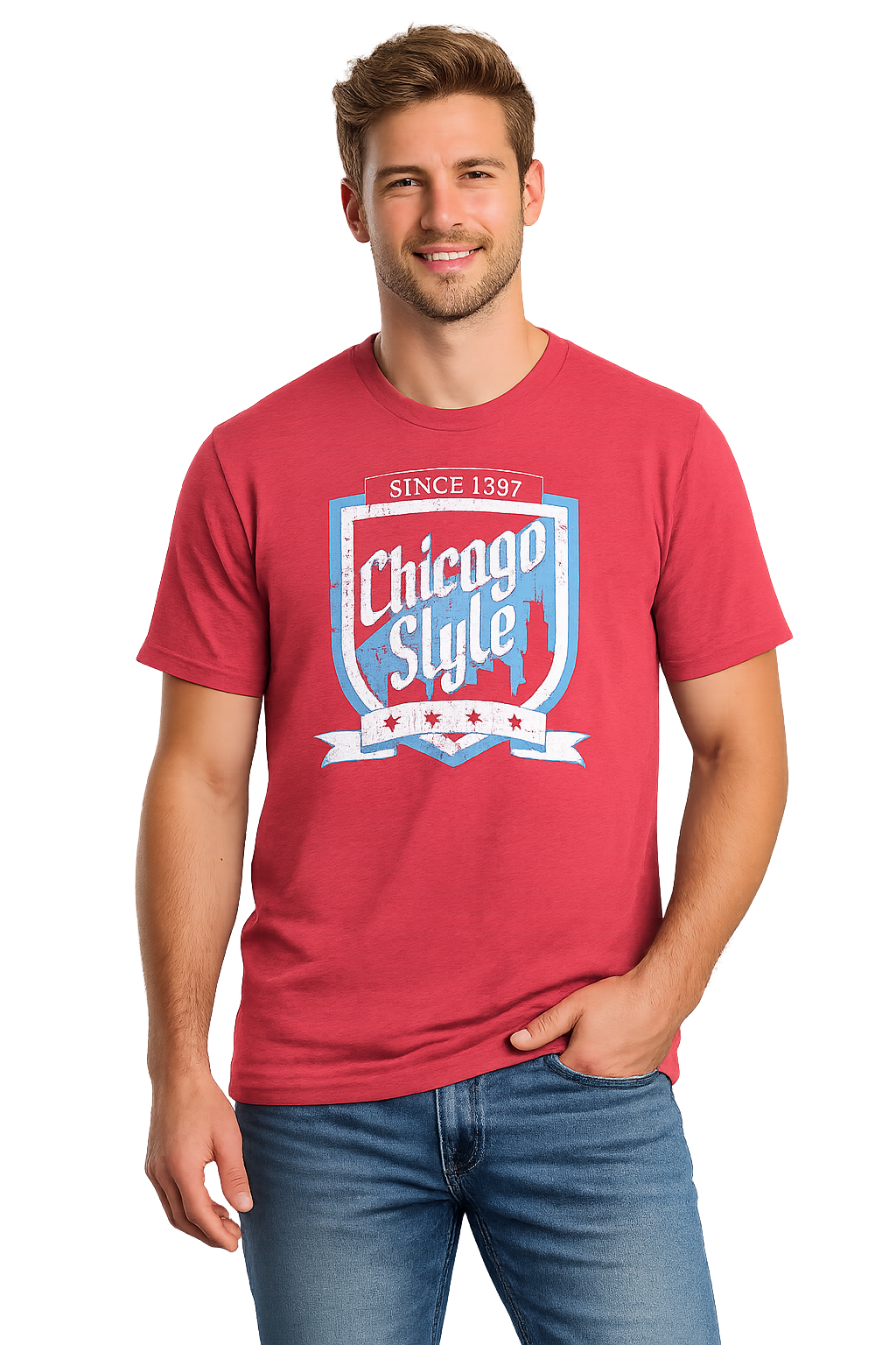 February '26 - Chicago Style Vintage Shield T-Shirt