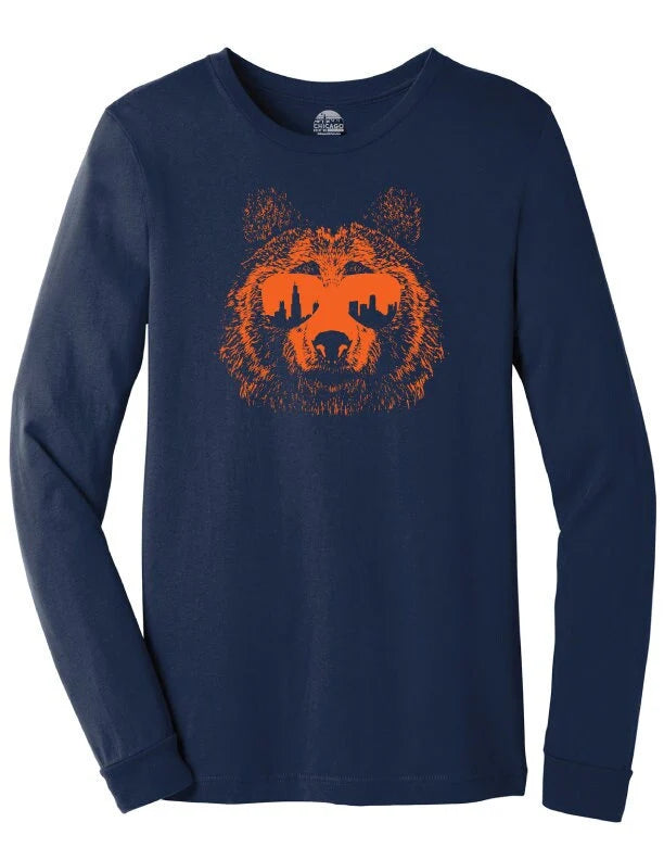 Chicago Bear Ditka Shades Longsleeve T-Shirt