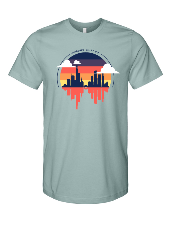 February '21 - Chicago Skyline Reflection T-Shirt