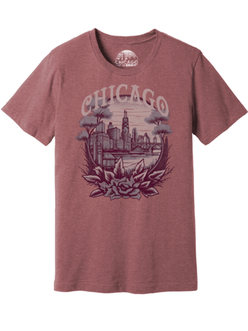February '23 - Chicago Vintage Rose Cityscape