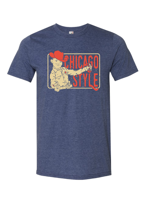chicago hotdog cowboy summertime tshirt