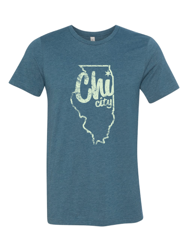 chicago tshirt shirt of the month illinois state lines