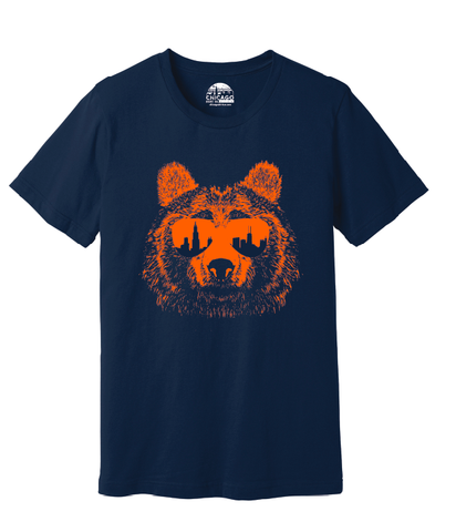 Chicago Bear Ditka Shades T-Shirt - Navy